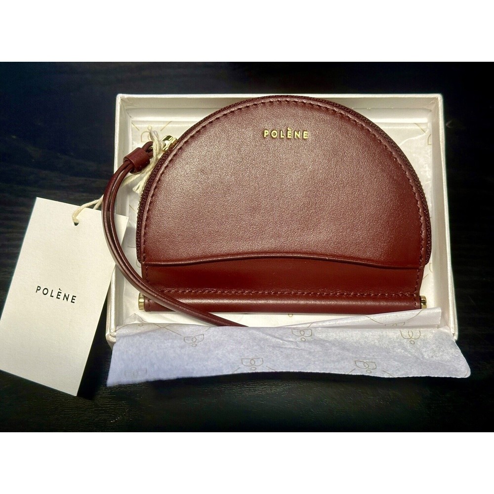 NEW WITH TAGS NWT Polene Leather Burgundy Purse for Ladies, Women